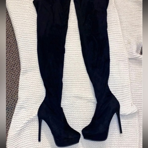 Shoes - Thigh high stiletto boots